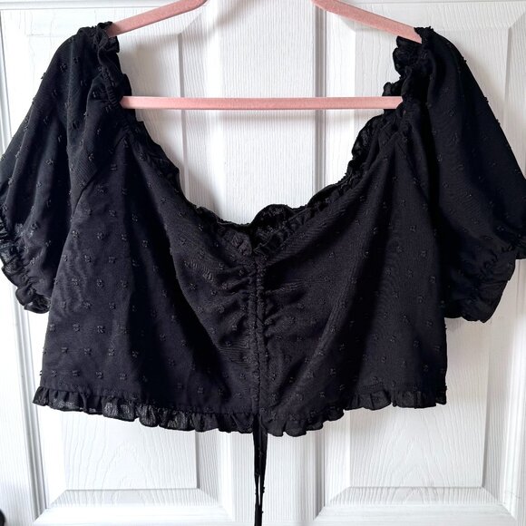 Shein Off the Shoulder Drawstring Crop Top 3XL(US 18) in EUC - Picture 3 of 8